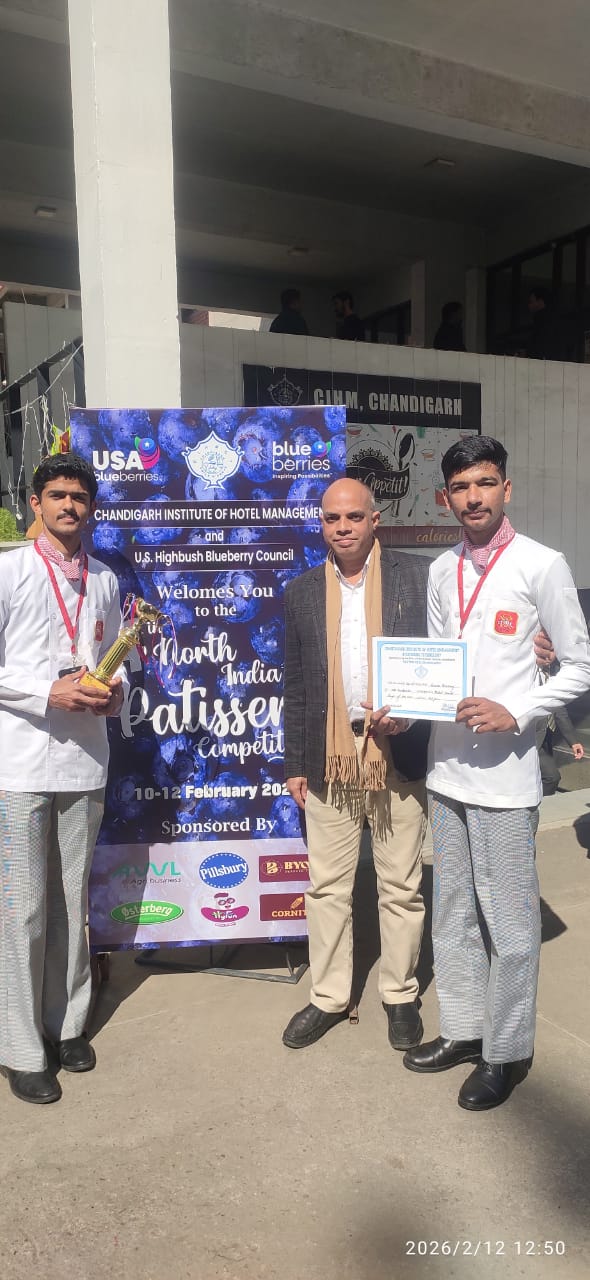 3rd position in platted dessert in 14th north india pattisserie competition.
